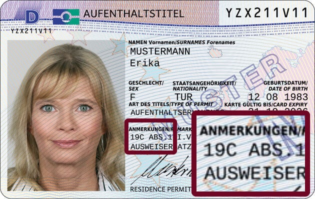 Residence permit annotations-Kanzlei-RT&amp;Partner